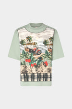 T-shirt in Cotone Verde