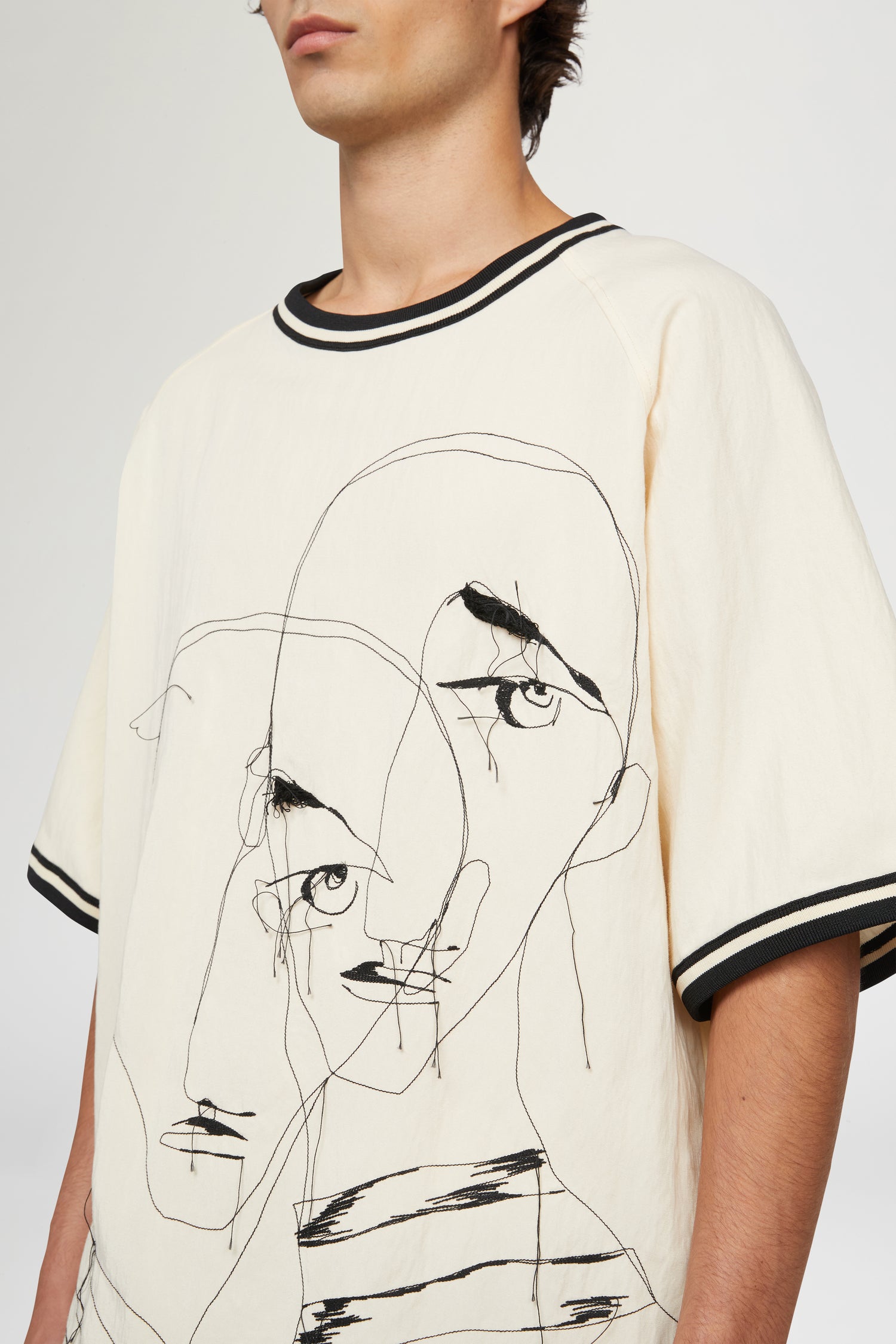 Cream Cotton T-shirt