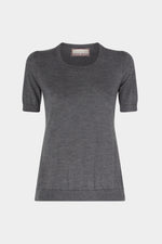 Top in Cashmere con Spacco