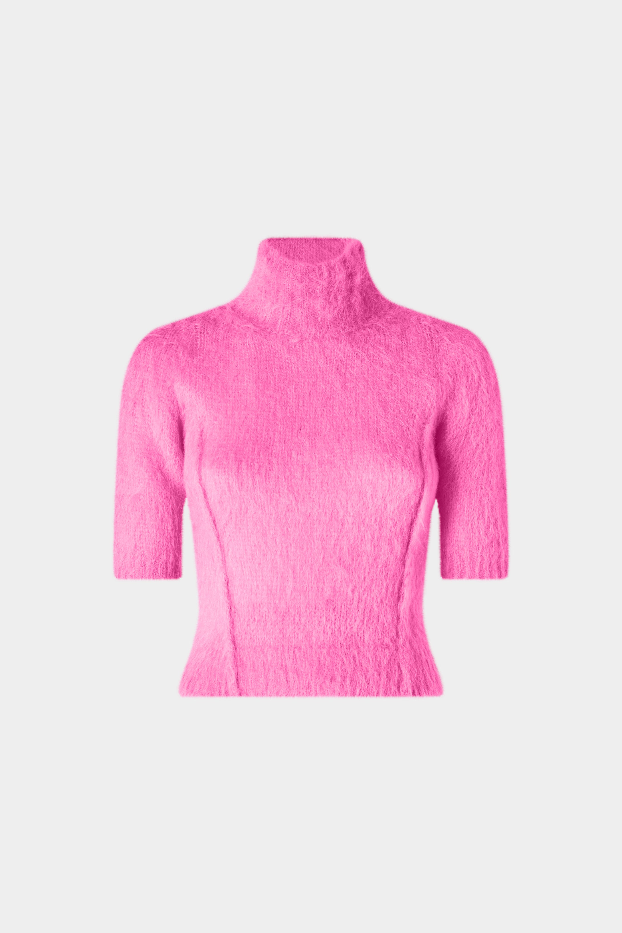 High-neck Pink Sweater