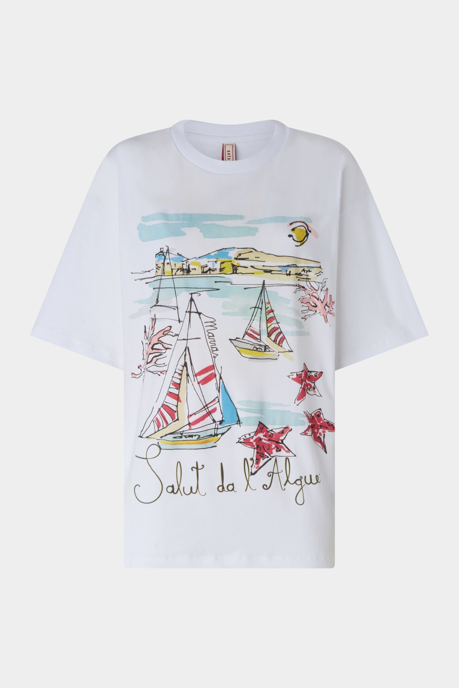 T-shirt con Stampa Alghero