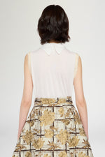 Ecrù Vest with Neck Band