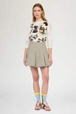 Maglione in Cashmere con Patch Floreale