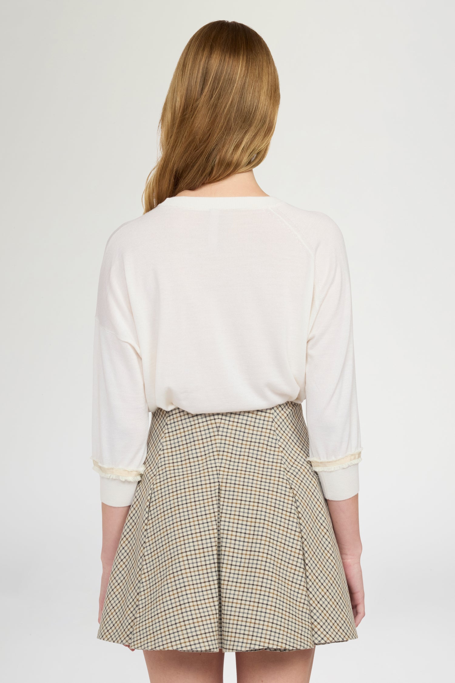 Maglione in Cashmere con Patch Floreale