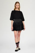 Silk-Cotton Knit T-Shirt