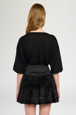 Silk-Cotton Knit T-Shirt