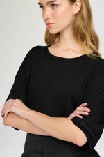 Silk-Cotton Knit T-Shirt