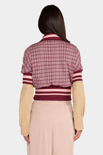 Bordeaux Check Knit Polo