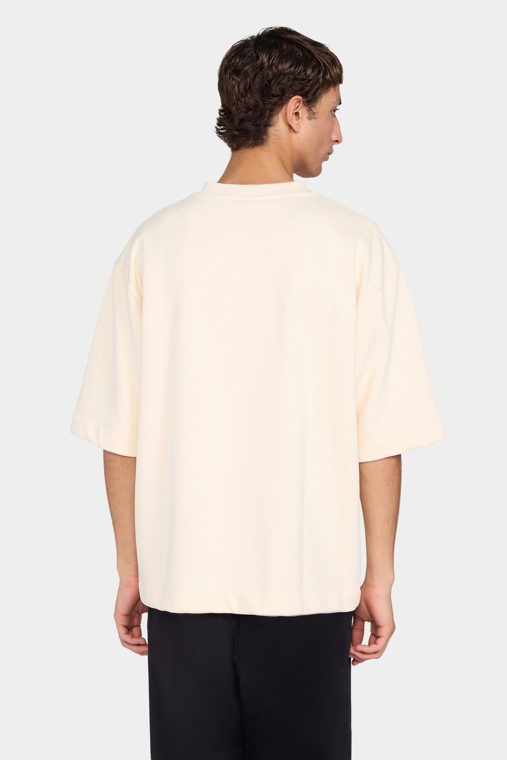 Ecru Graphic Oversized T-Shirt