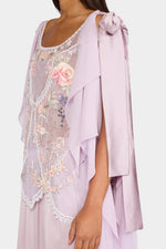 Top Drappeggiato con Ricami