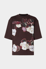 Oversized Brown Floral T-Shirt