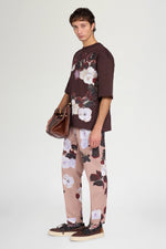 Oversized Brown Floral T-Shirt