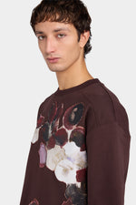 Oversized Brown Floral T-Shirt