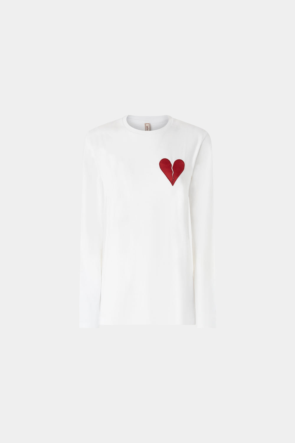 Broken Heart T-shirt Long White