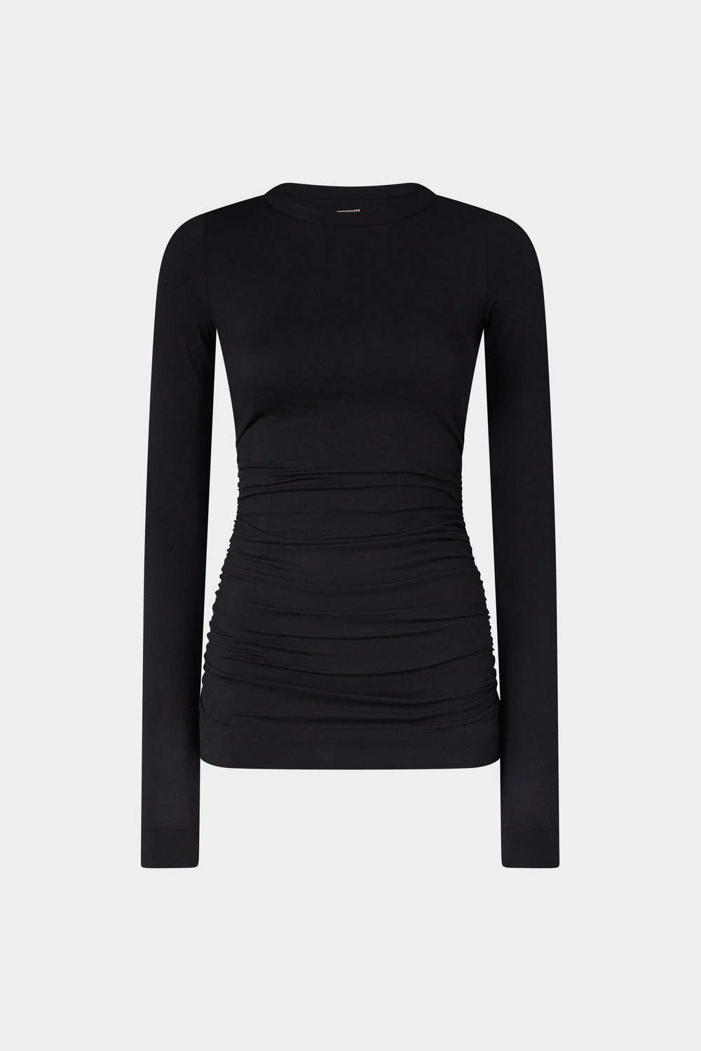 Black Long-Sleeved Jersey Top
