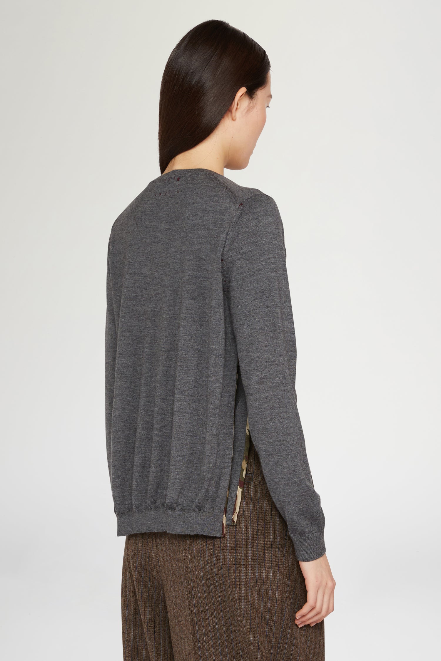 Cashmere Cardigan with Slit