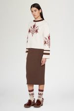 Maglione di Lana con Ricamo