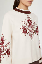 Maglione di Lana con Ricamo