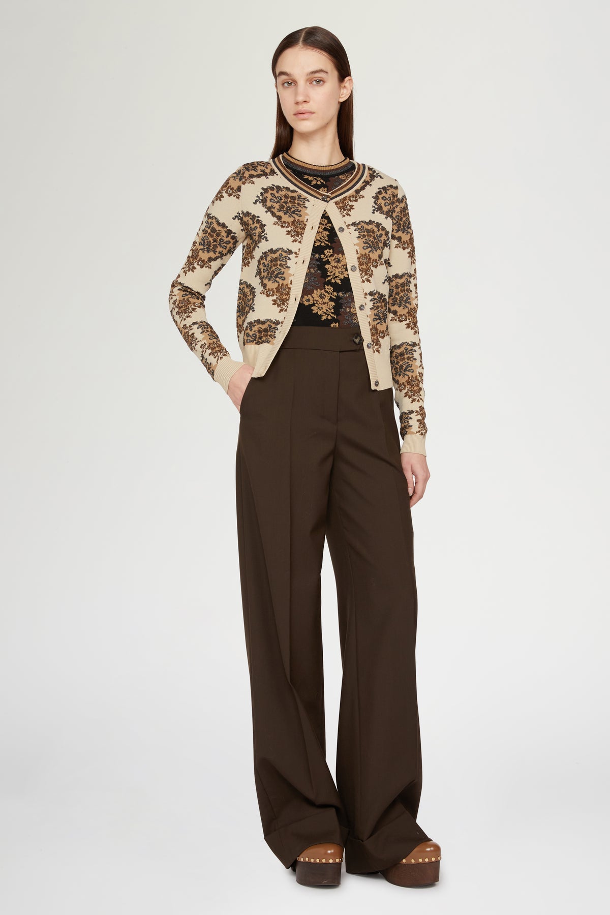 Cardigan in Maglia a Maniche Lunghe
