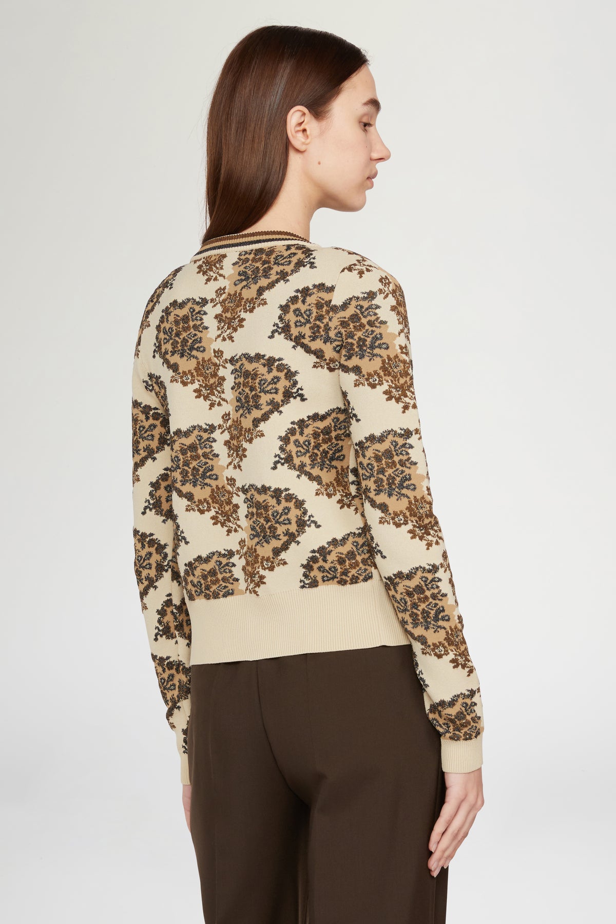 Long-Sleeved Knit Cardigan