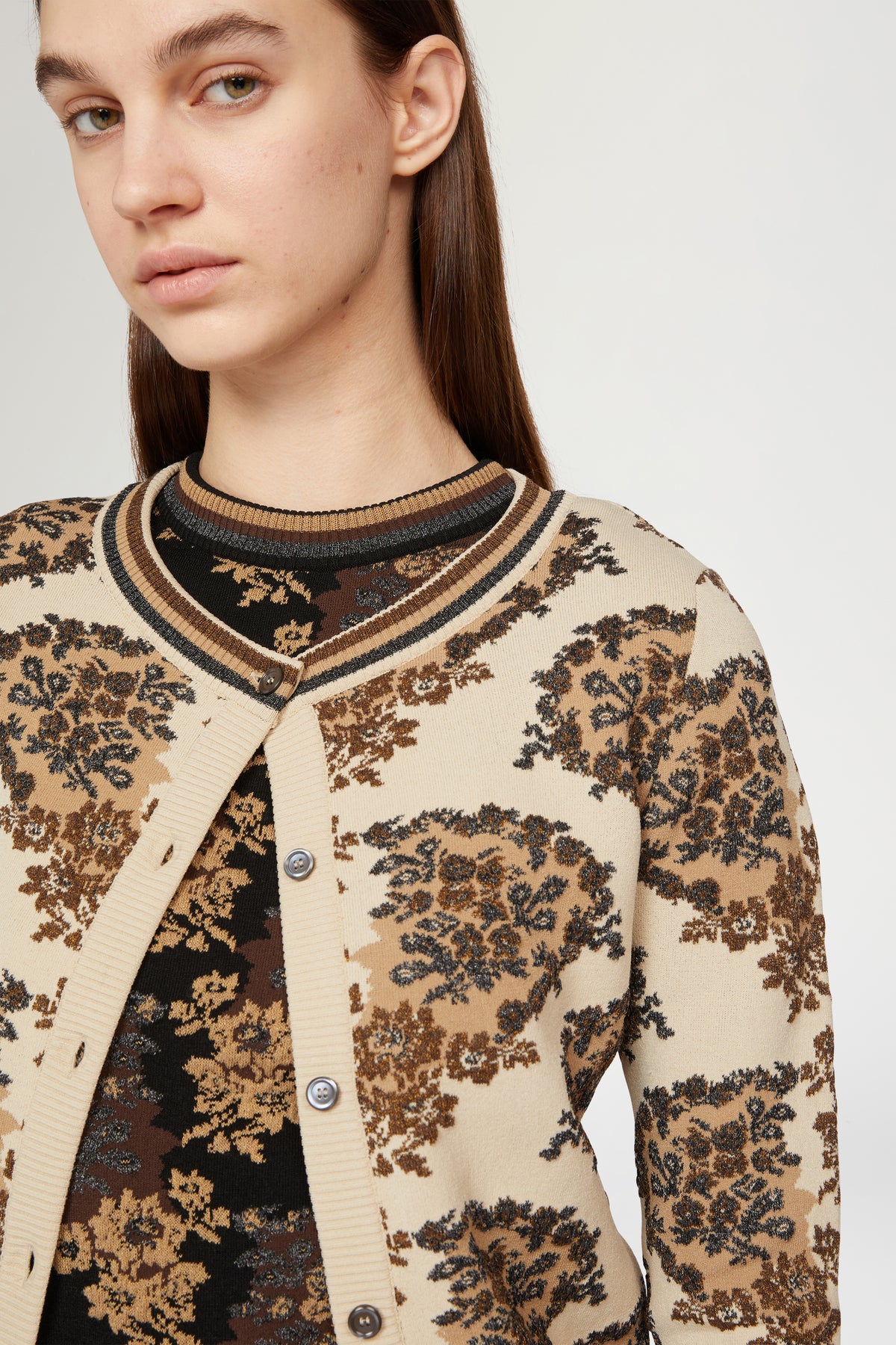 Cardigan in Maglia a Maniche Lunghe