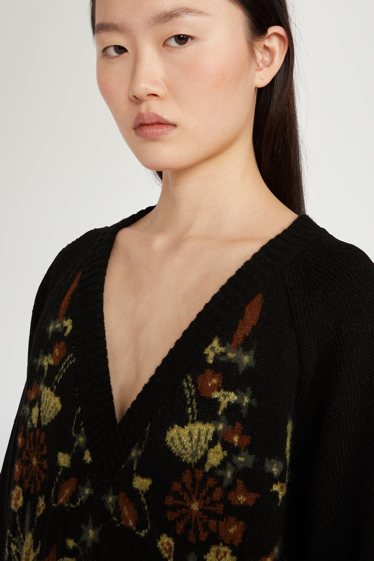 Knit V-Neck Sweater