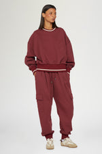 Bordeaux Cotton Sweatshirt