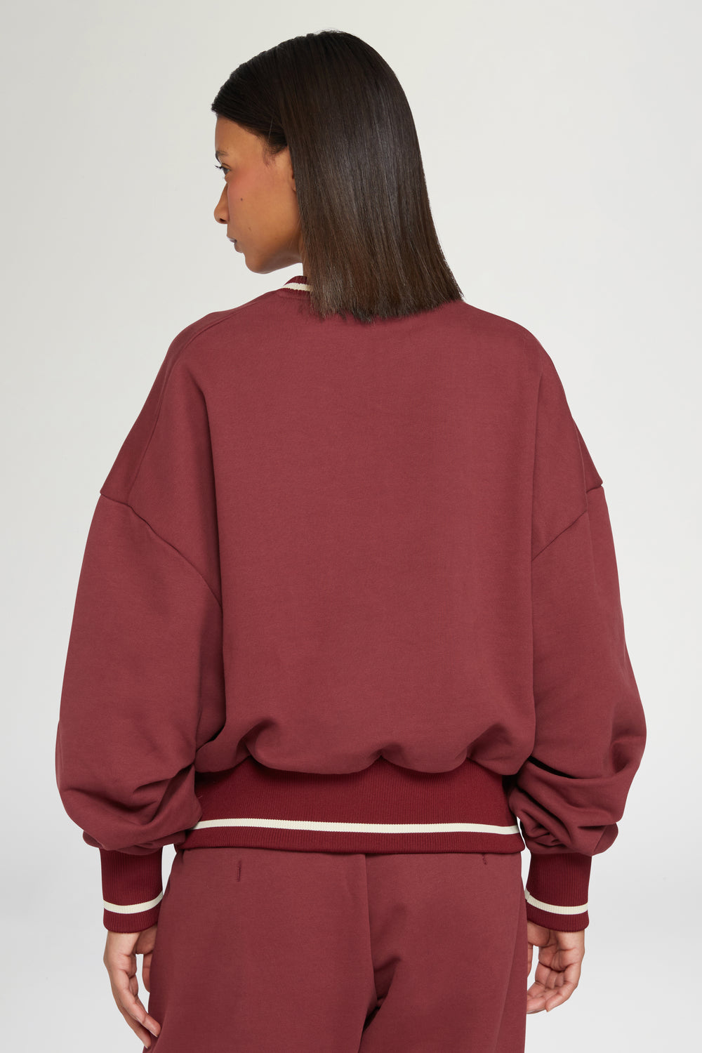 Bordeaux Cotton Sweatshirt