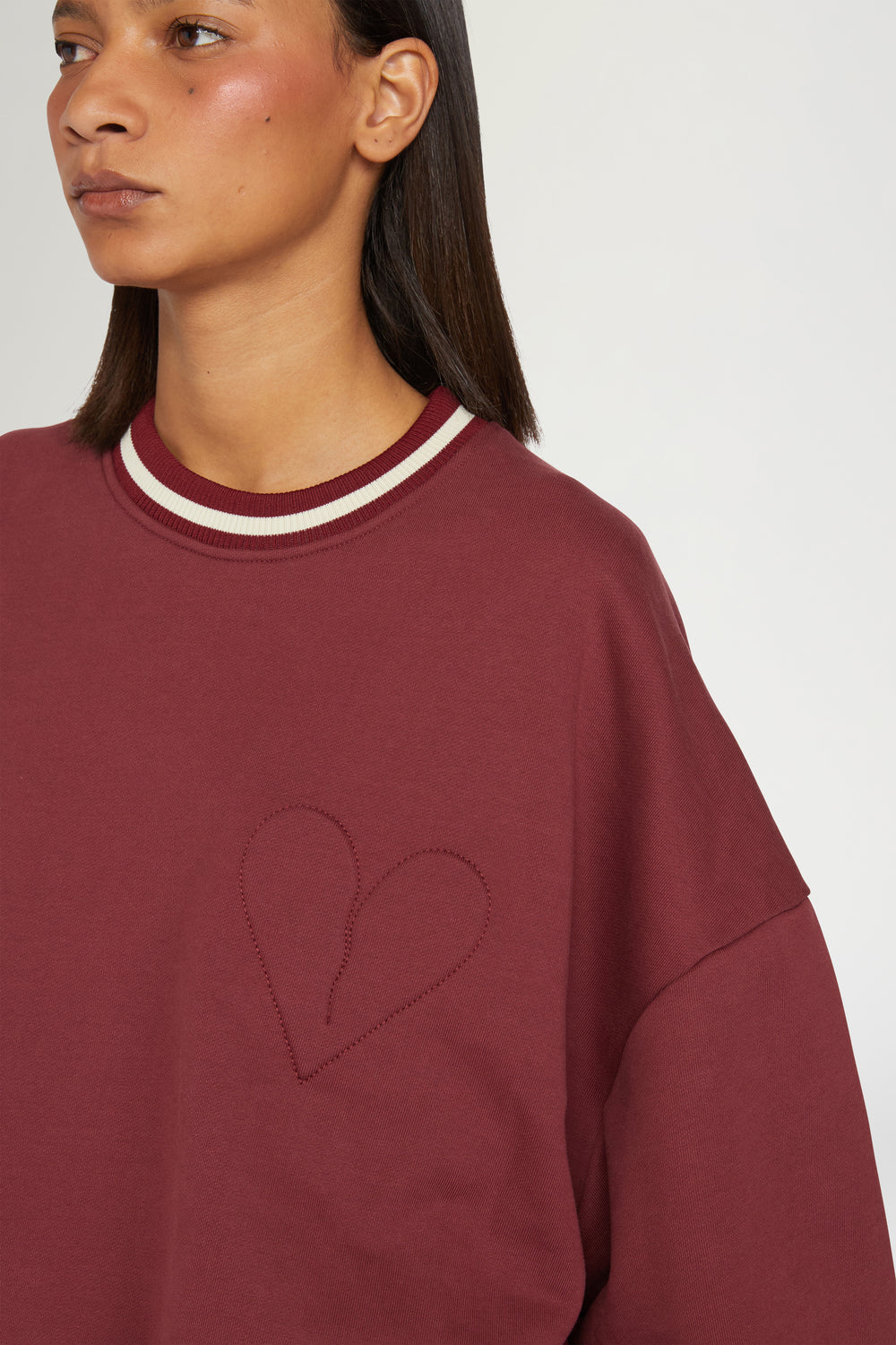 Bordeaux Cotton Sweatshirt