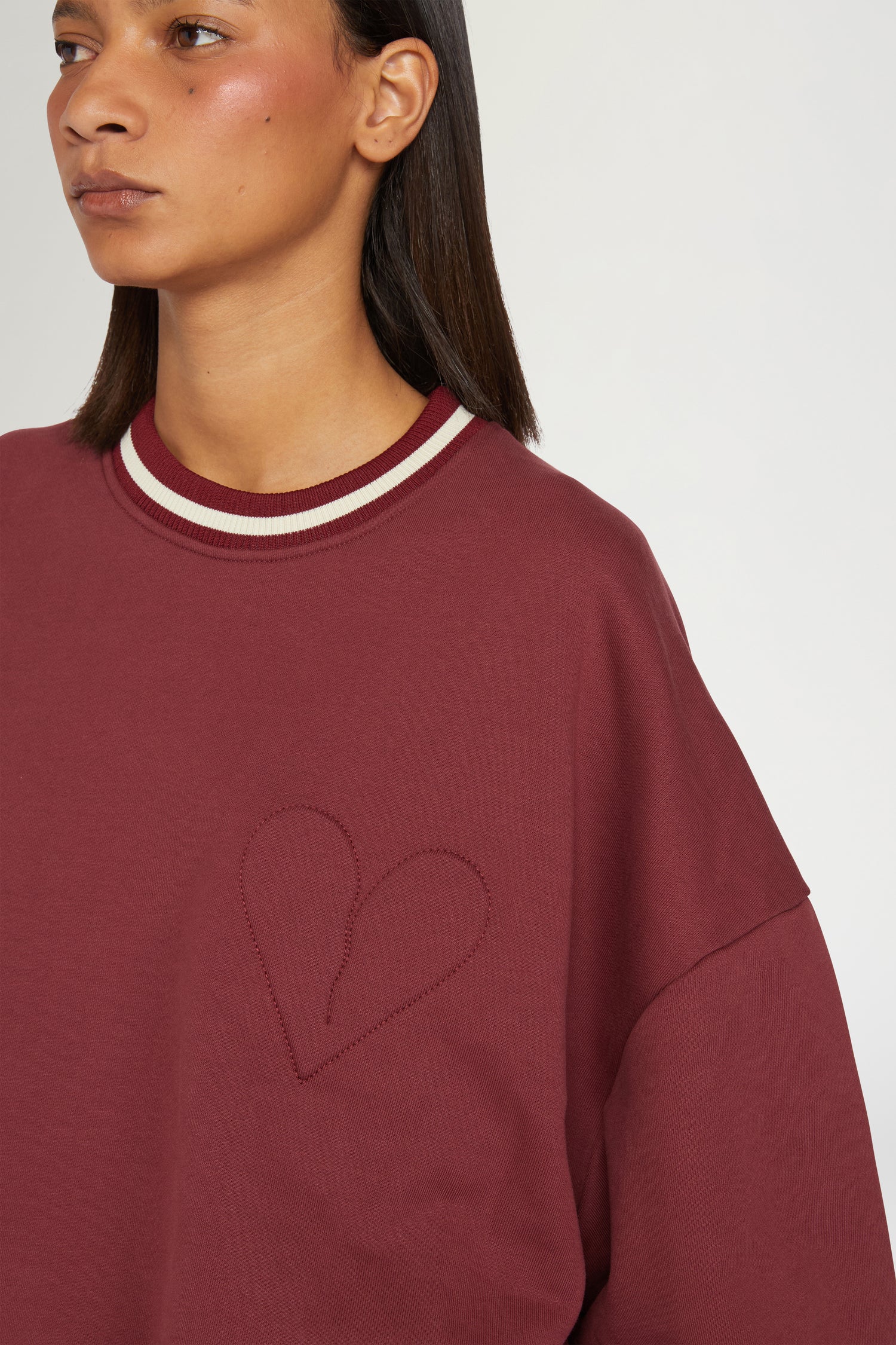 Bordeaux Cotton Sweatshirt