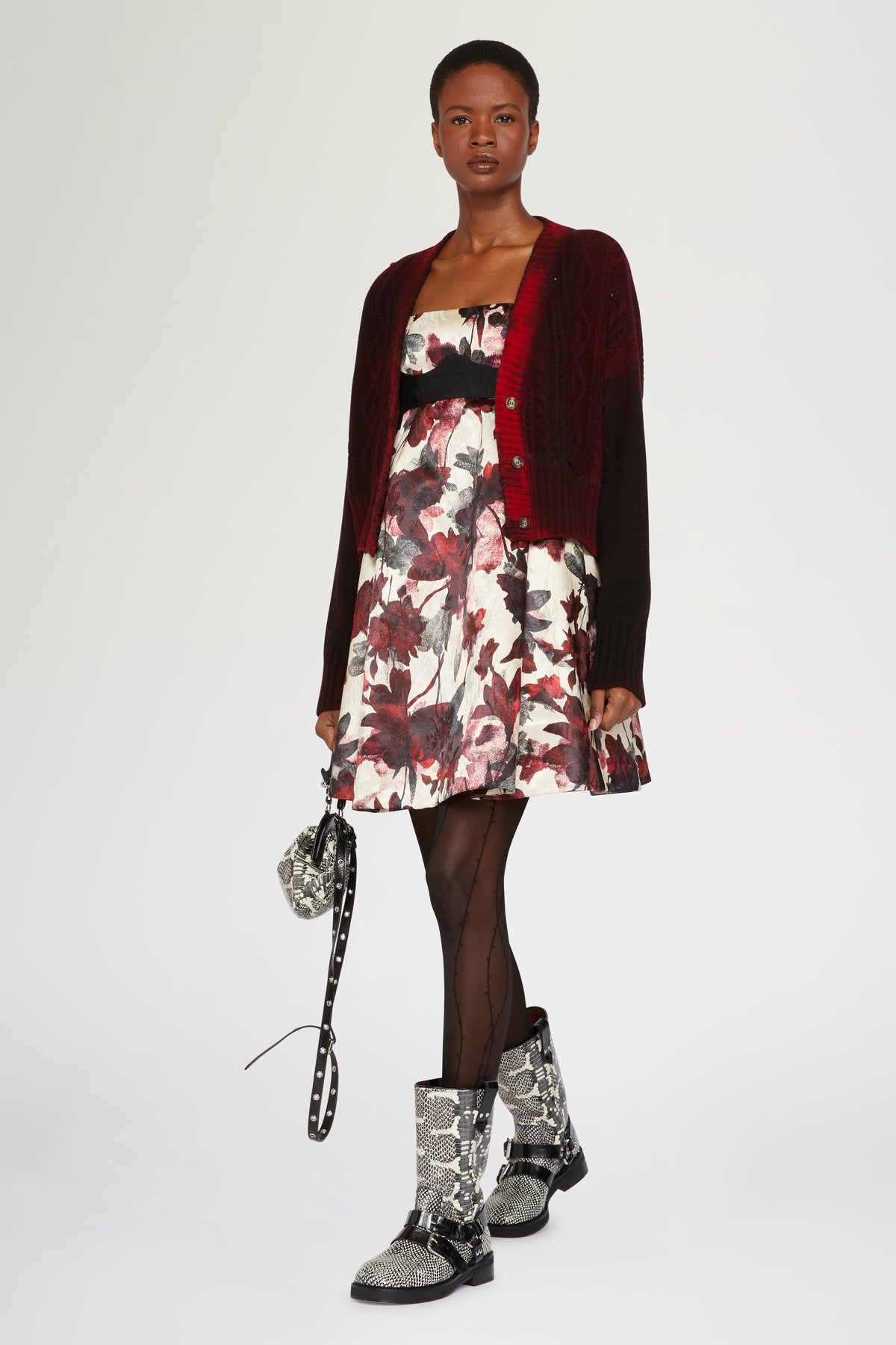 Cashmere & Wool Ombre Knit Cardigan