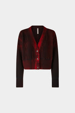 Cashmere & Wool Ombre Knit Cardigan
