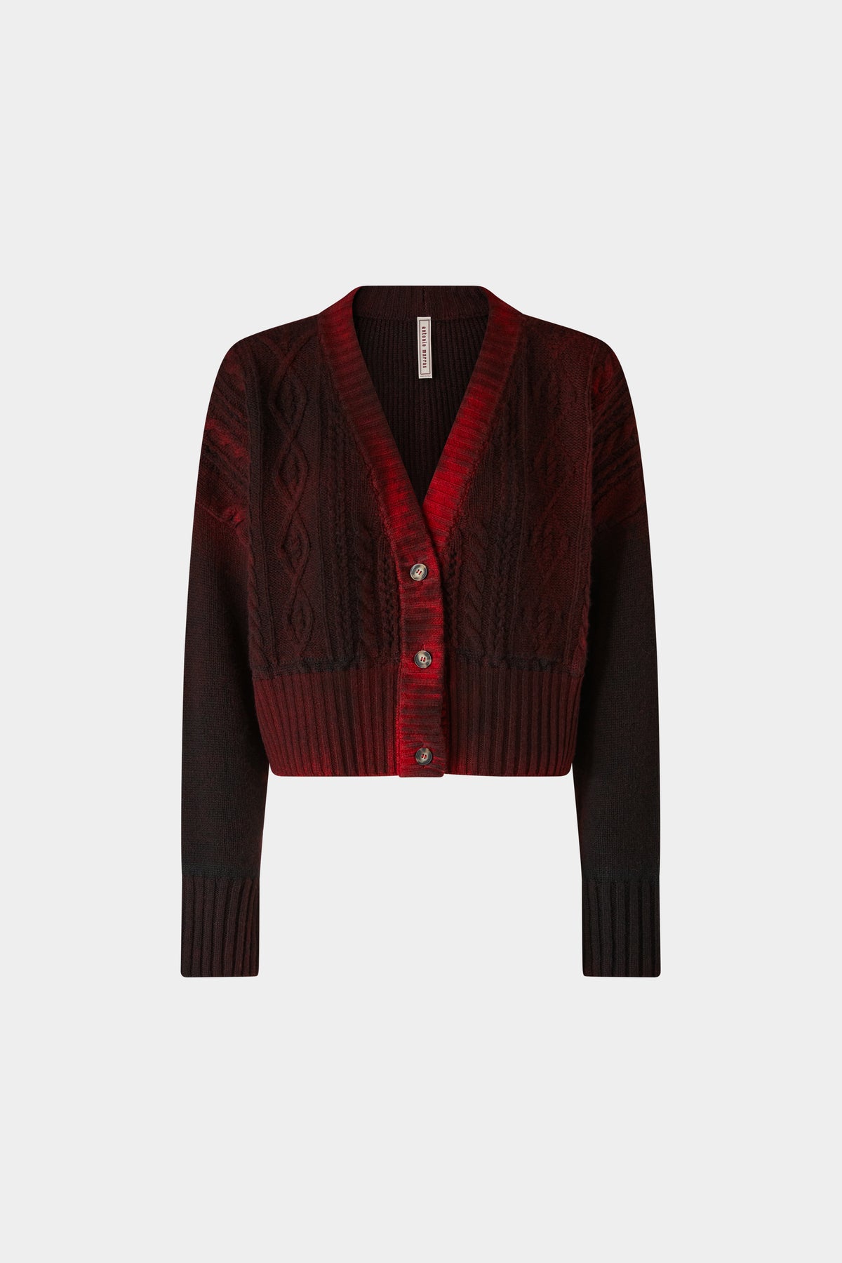 Cashmere & Wool Ombre Knit Cardigan