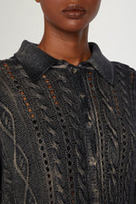 Maglione Dégradé in Cashmere e Lana
