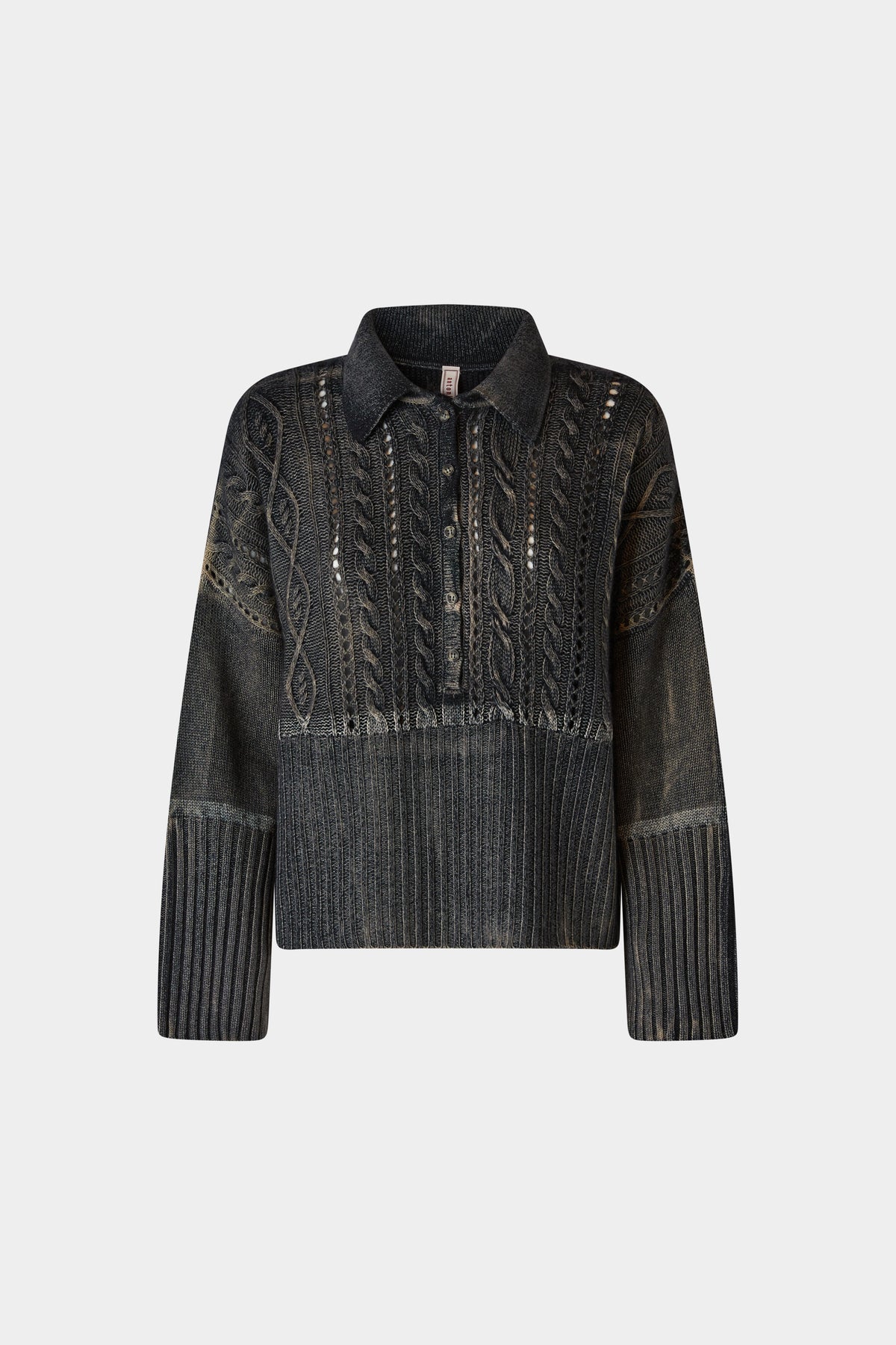 Maglione Dégradé in Cashmere e Lana