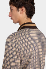Patterned V-Neck Knit Cardigan