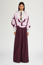 Lilac Burgundy Knit Polo