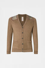 V-Neck Jacquard Cardigan
