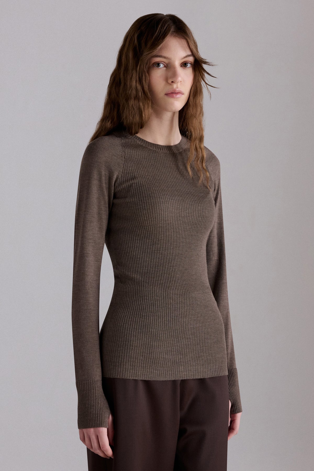 Maglione a Costine in cashmere