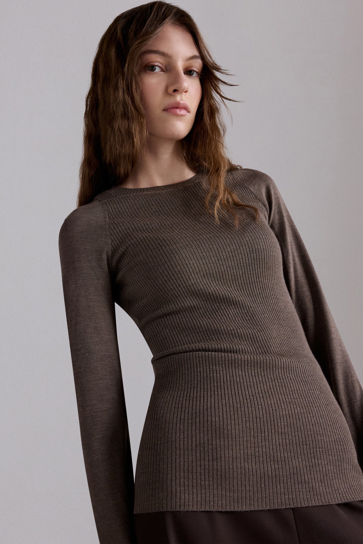 Maglione a Costine in cashmere