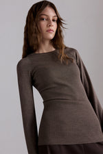 Maglione a Costine in cashmere
