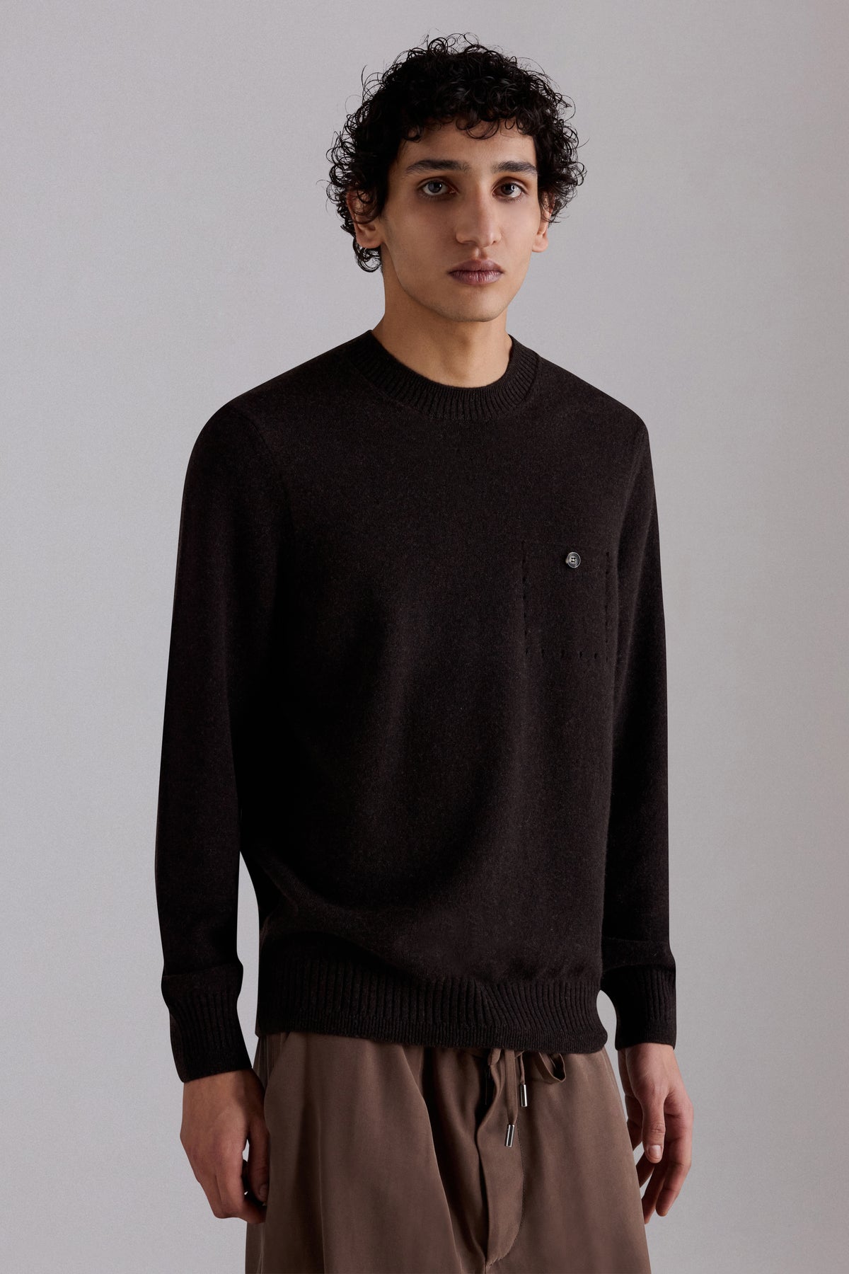 Pocket Detail Cashmere Sweater