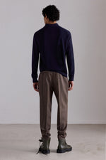 Polo in cashmere con bottoni