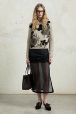 Floral Embroidered Crew-Neck Sweater