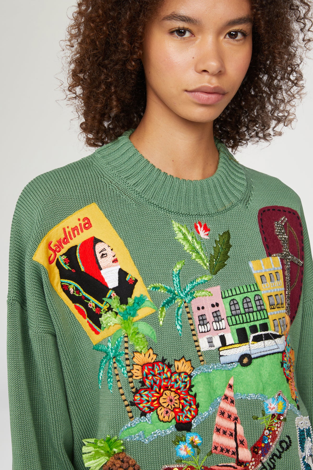 Sweater with Patchworks