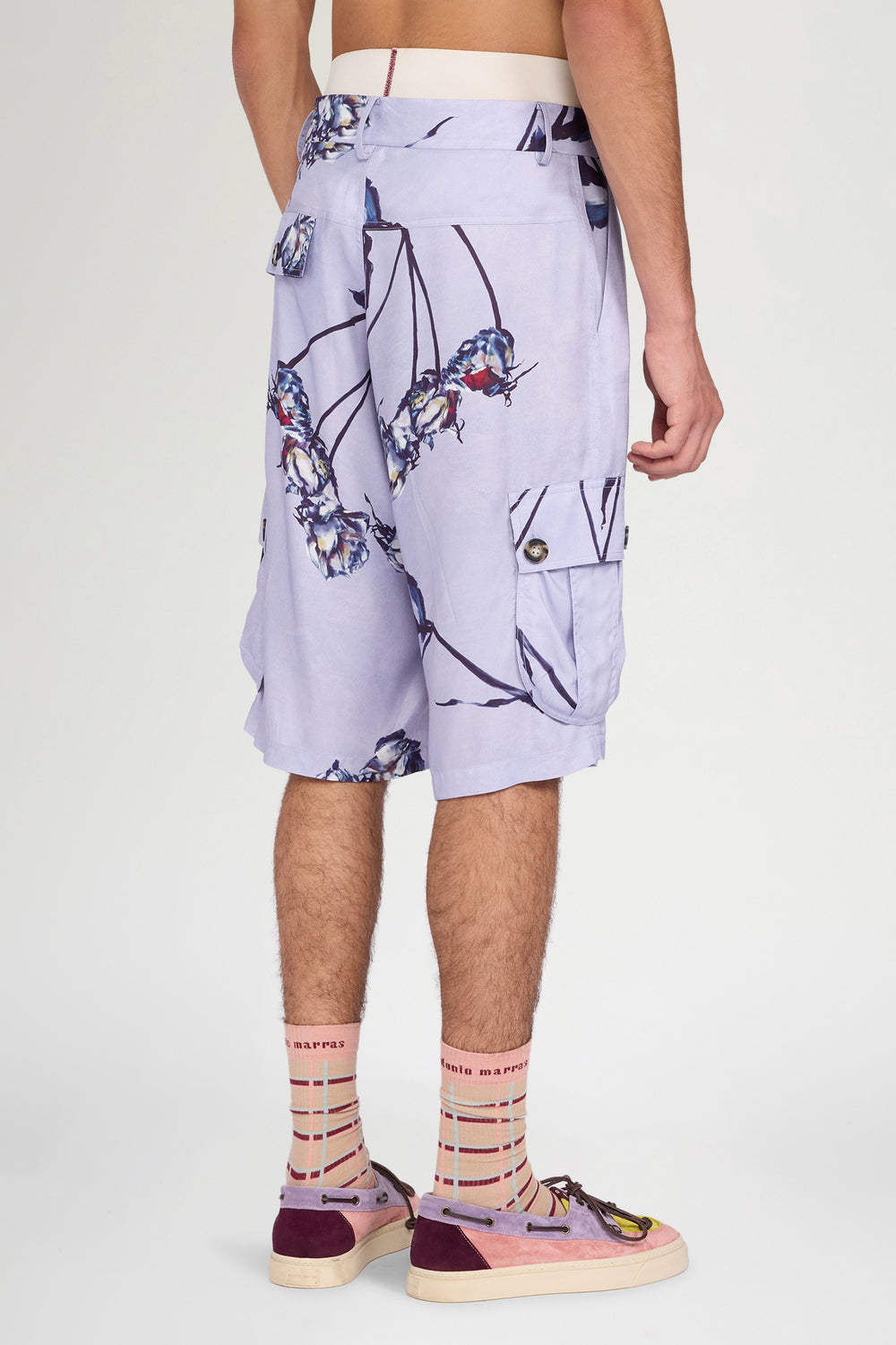 Lilac Floral Bermuda Shorts