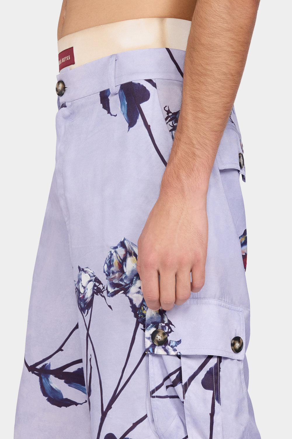 Lilac Floral Bermuda Shorts