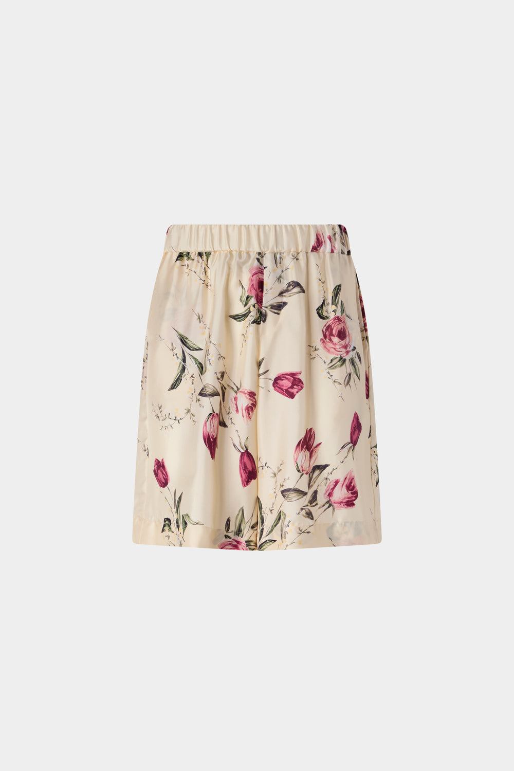 Floral Silk Shorts