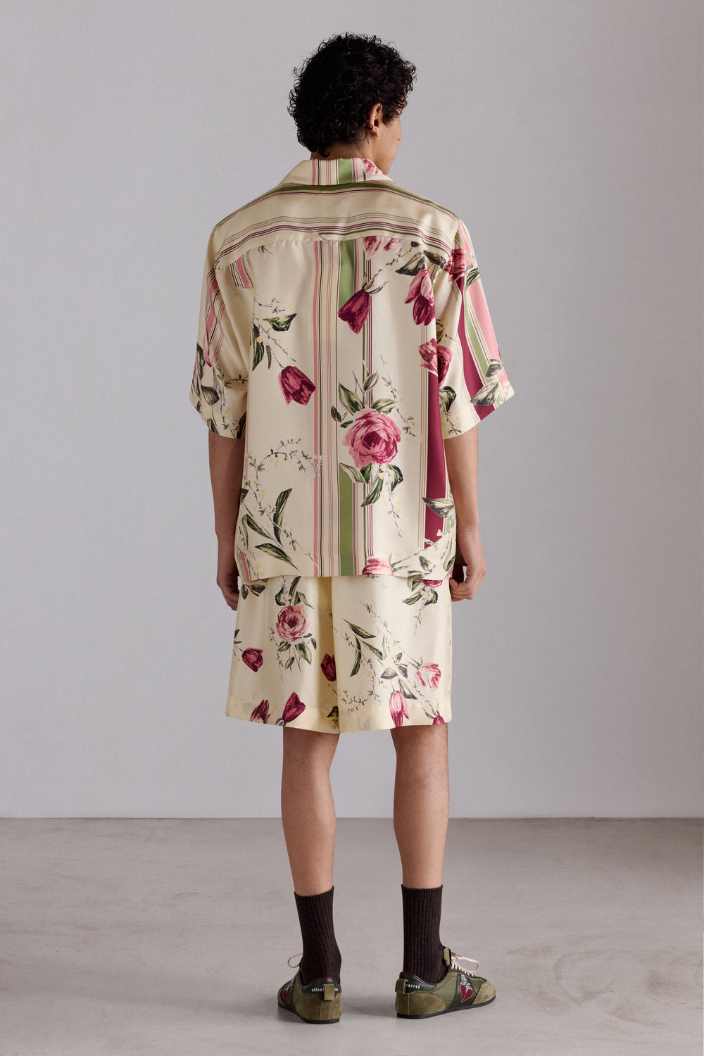 Floral Silk Shorts