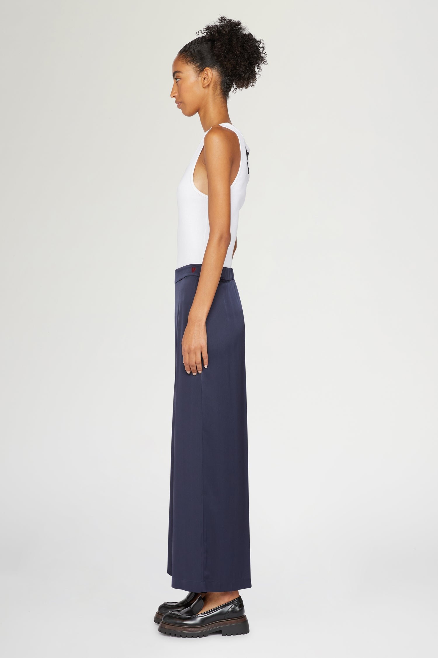 Pantaloni Larghi Blu